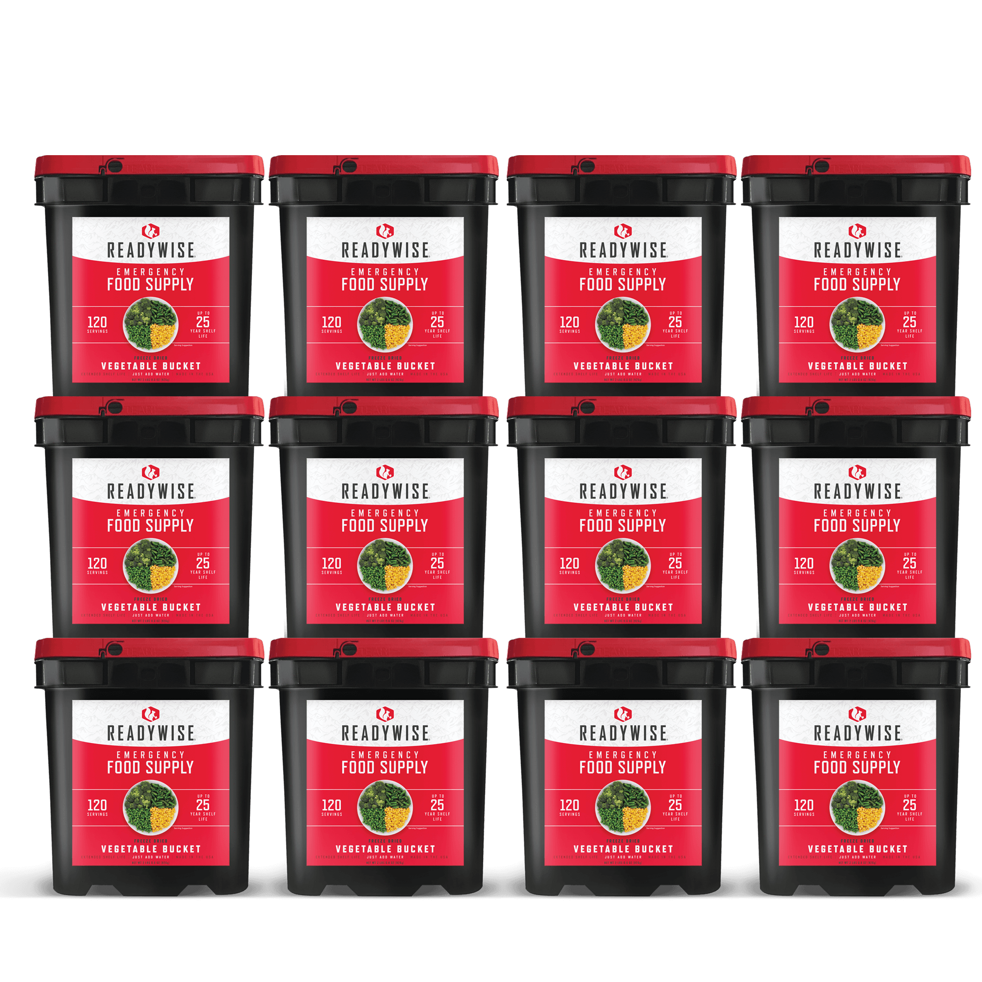 1440 Servings Freeze Dried Vegetable Bundle