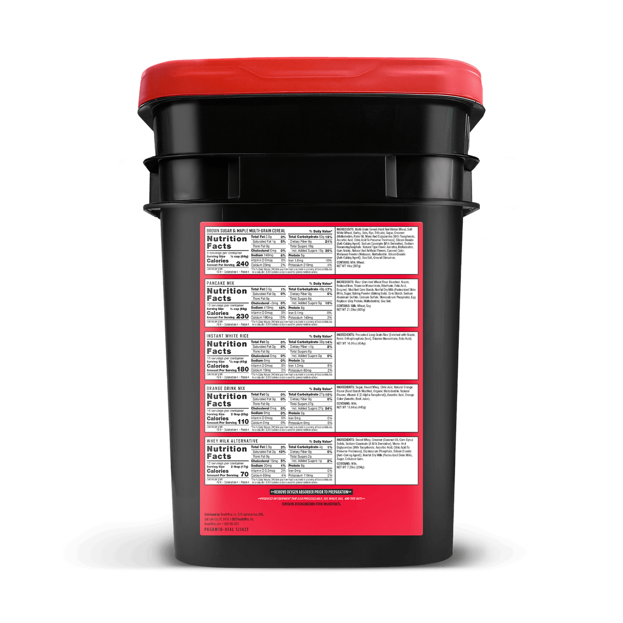 14 Day Emergency Food Bucket - NEW!