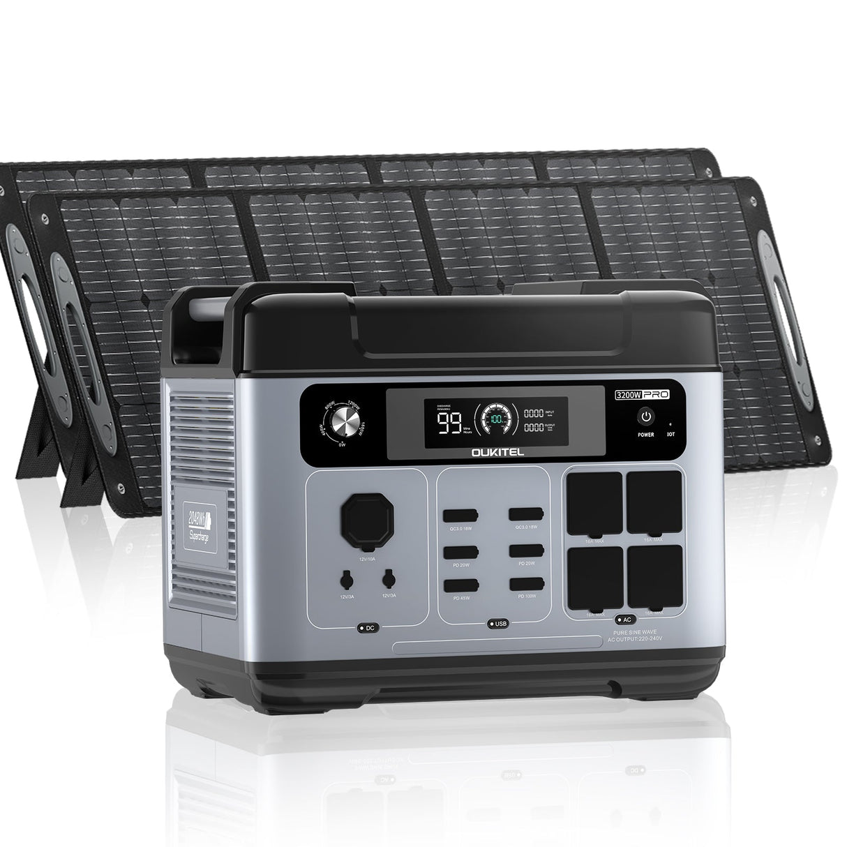 Supply America P2001 Pro Portable Power Station 3200W | 2048Wh