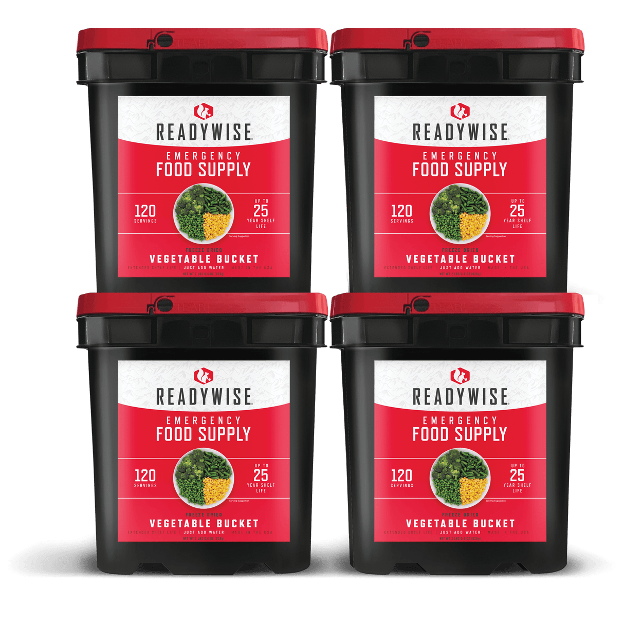 480 Servings Freeze Dried Vegetable Bundle