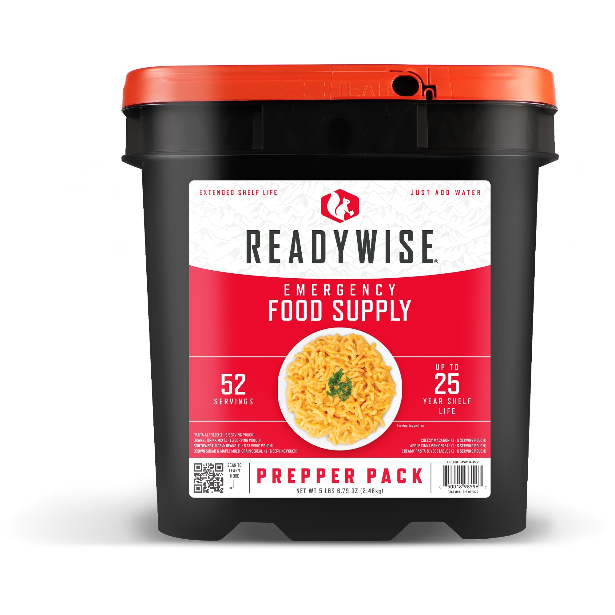 52 Servings Prepper Pack Bucket