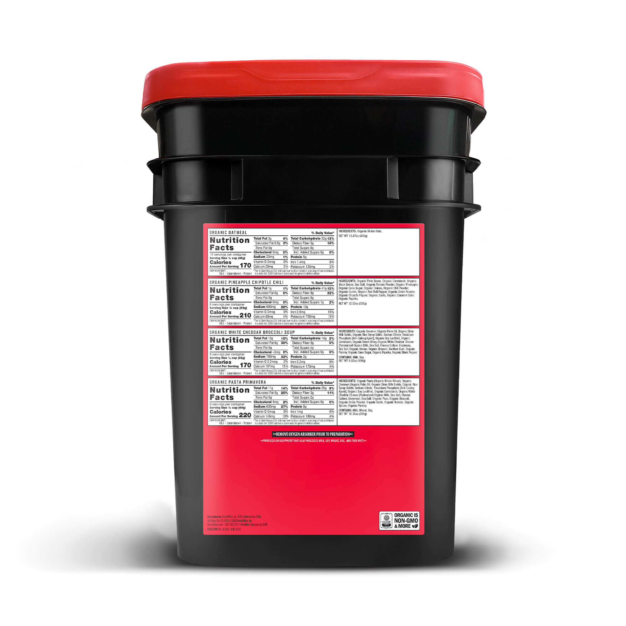 90 Servings Organic Bucket