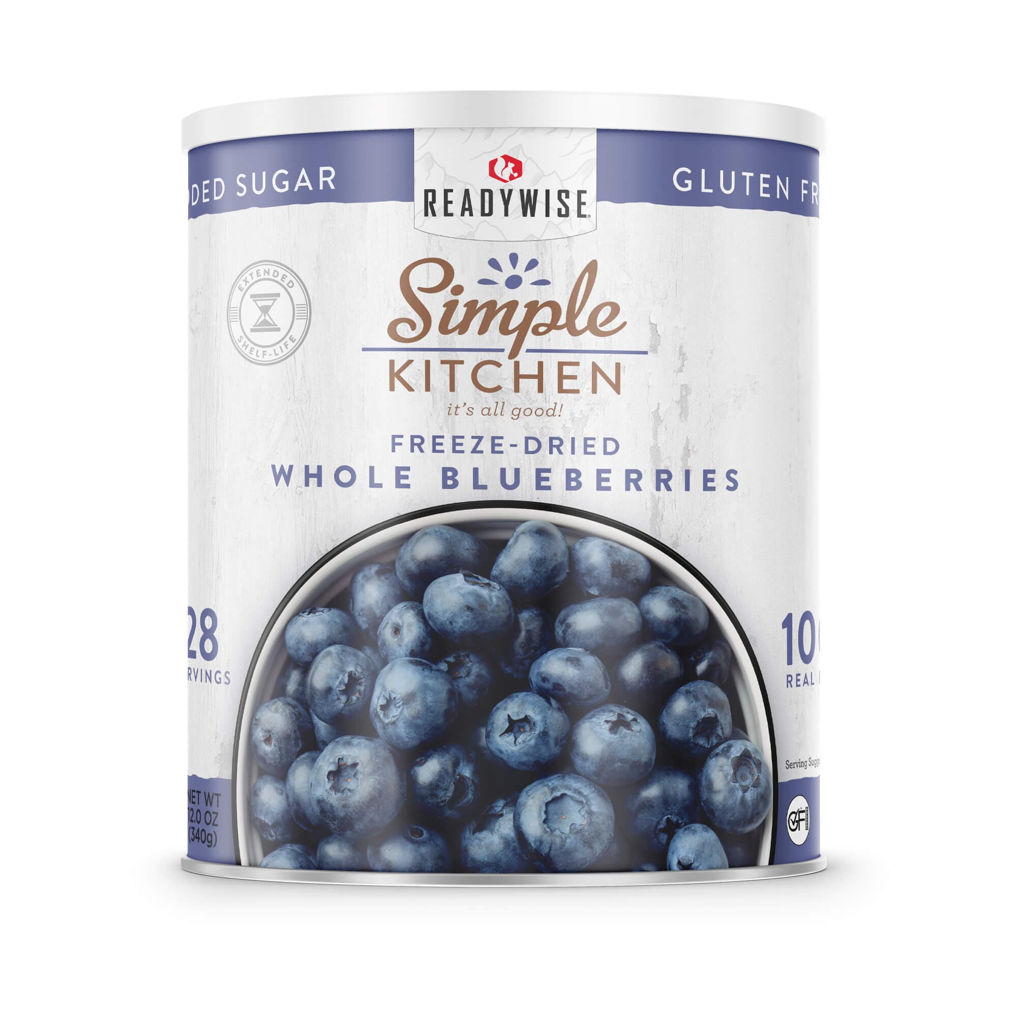 Freeze-Dried Whole Blueberries - 28 Servings #10 Can