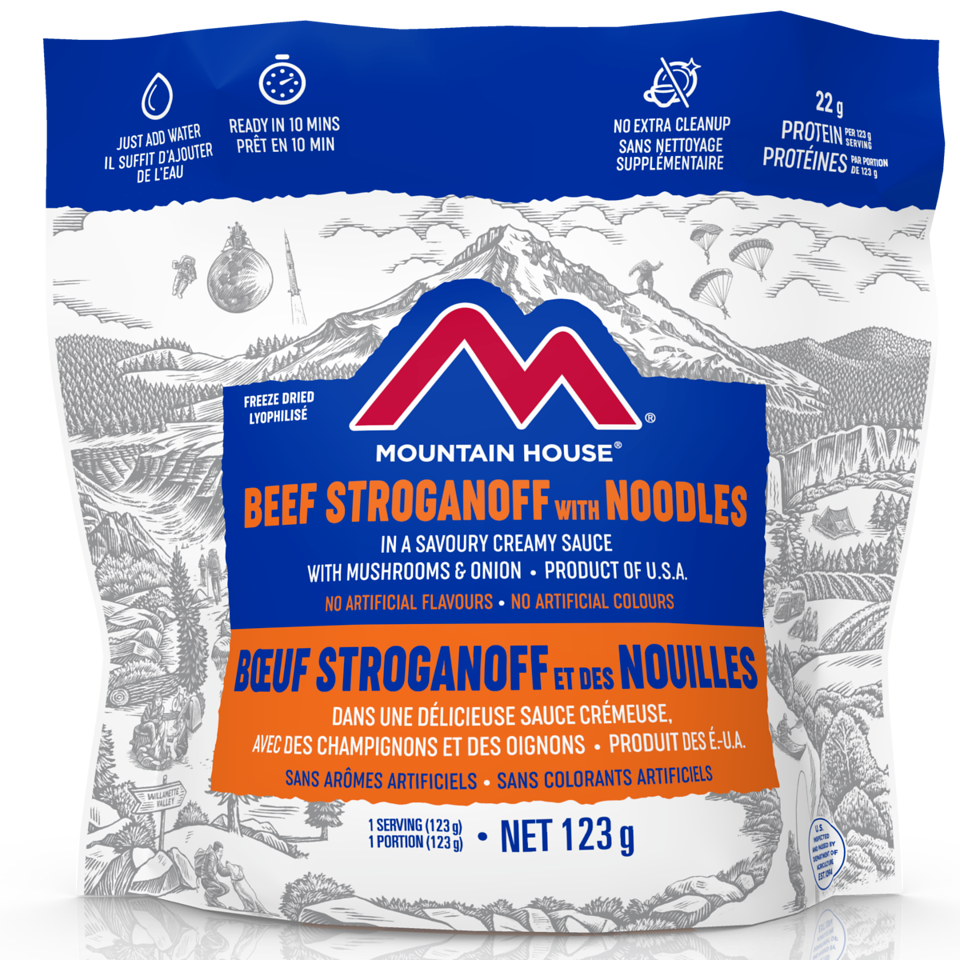 Mountain House Beef Stroganoff with Noodles Pouch - One Serving