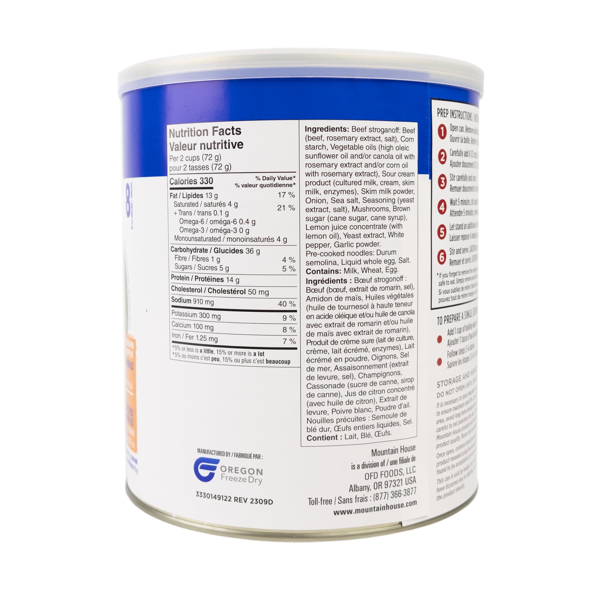 Mountain House Beef Stroganoff #10 Can