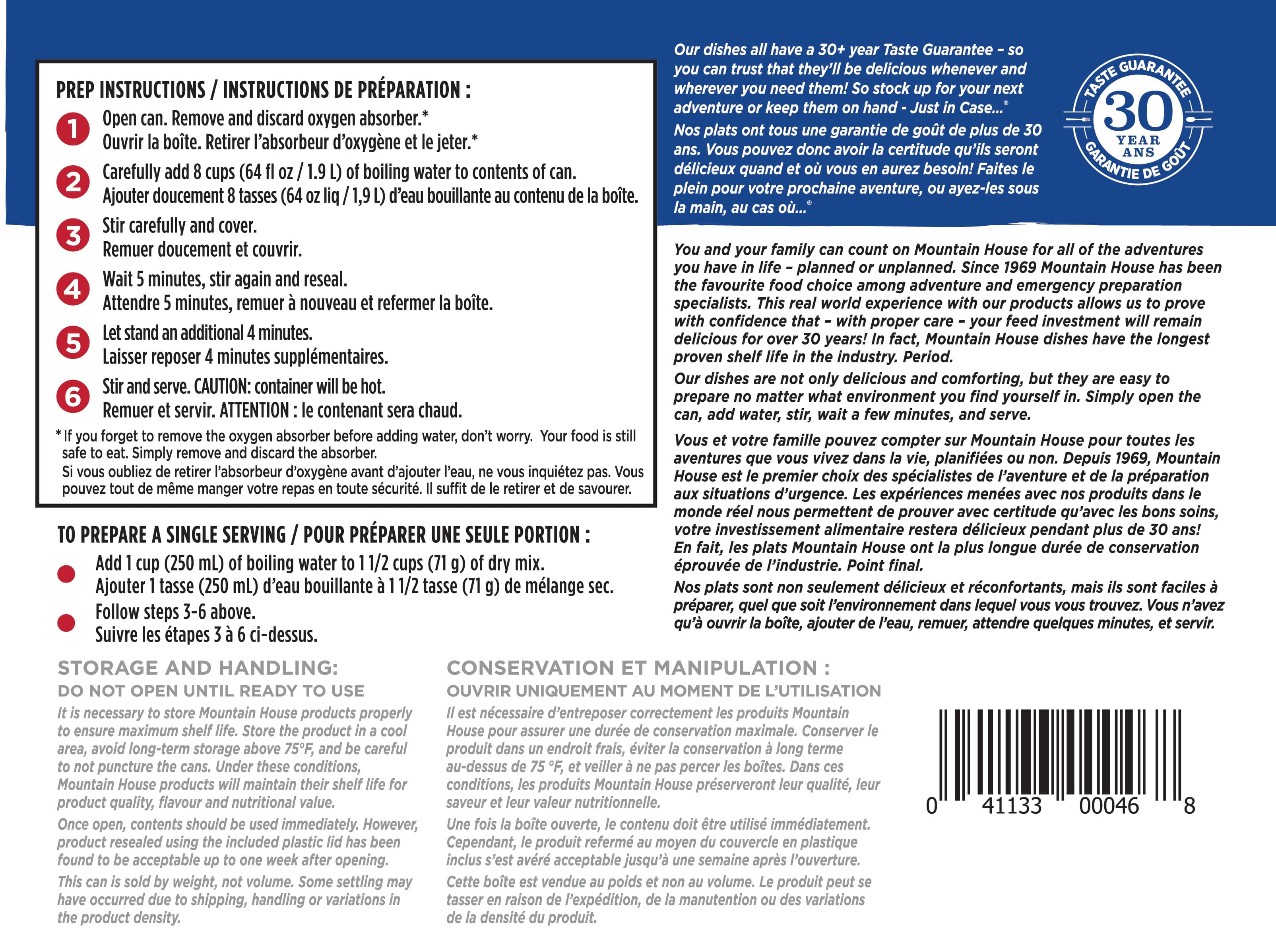 Mountain House Chili Mac with Beef #10 Can