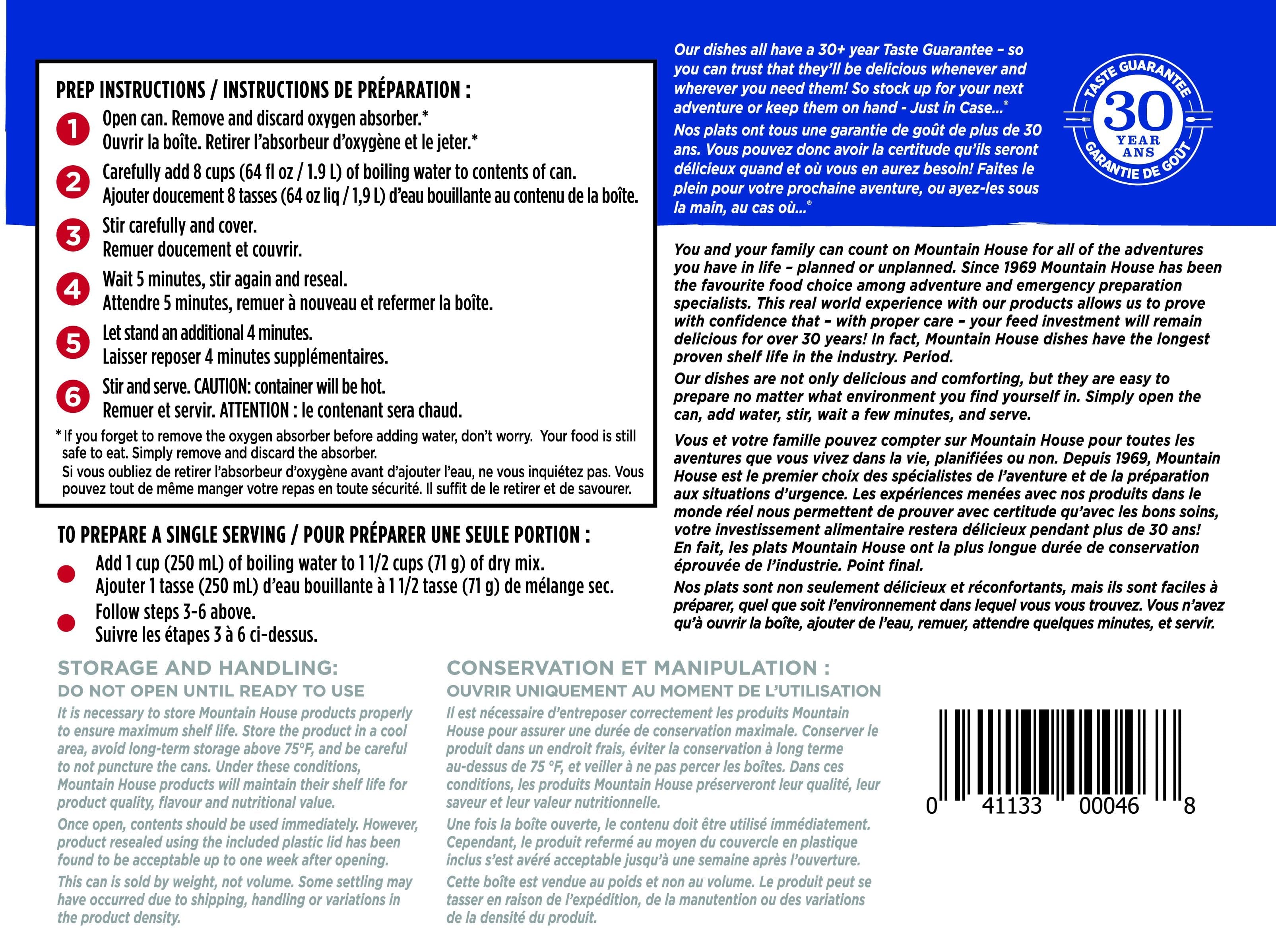 Chili Mac with Beef #10 Can Package - 6 cans (Mountain House®)