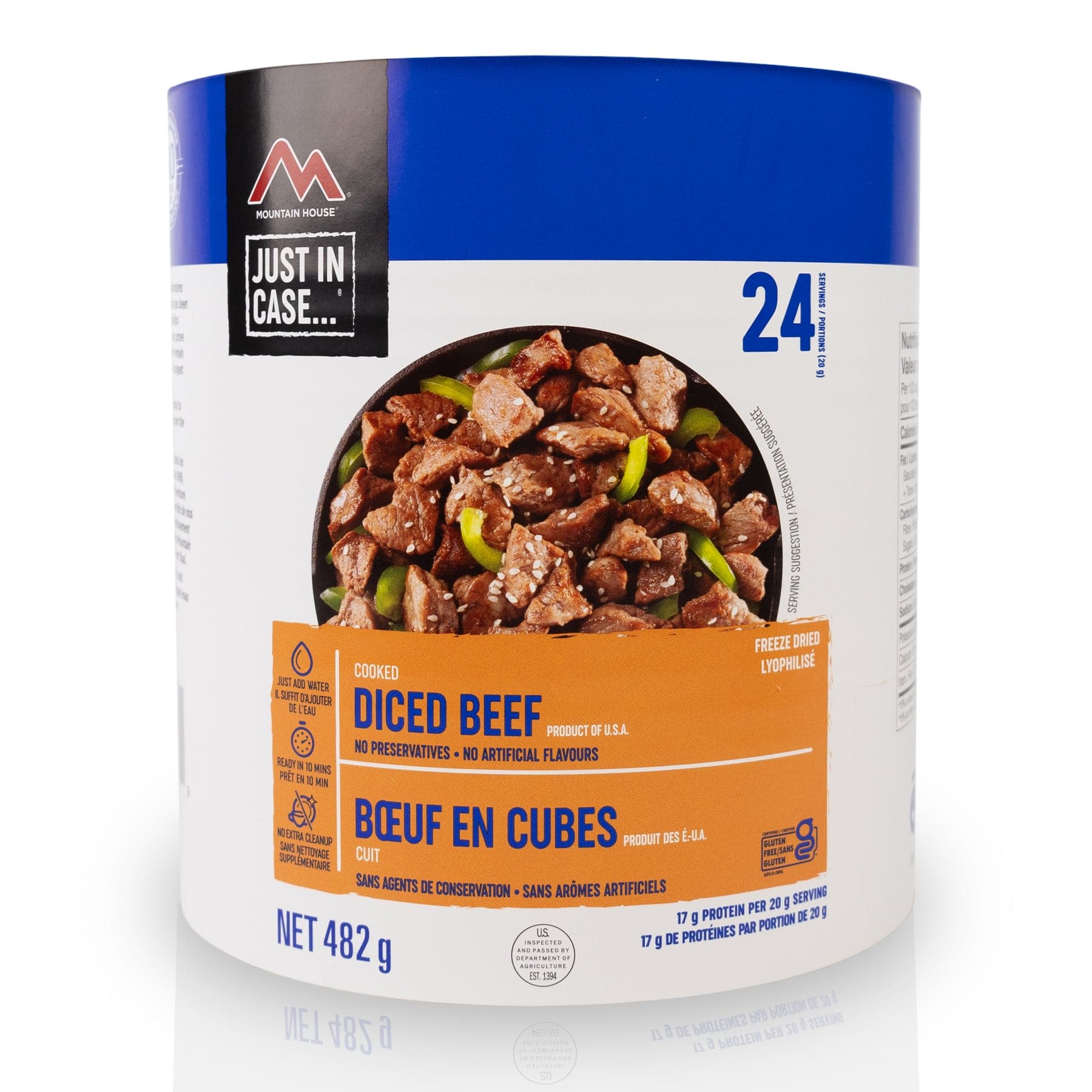 Mountain House Diced Beef (Gluten Free) #10 Can