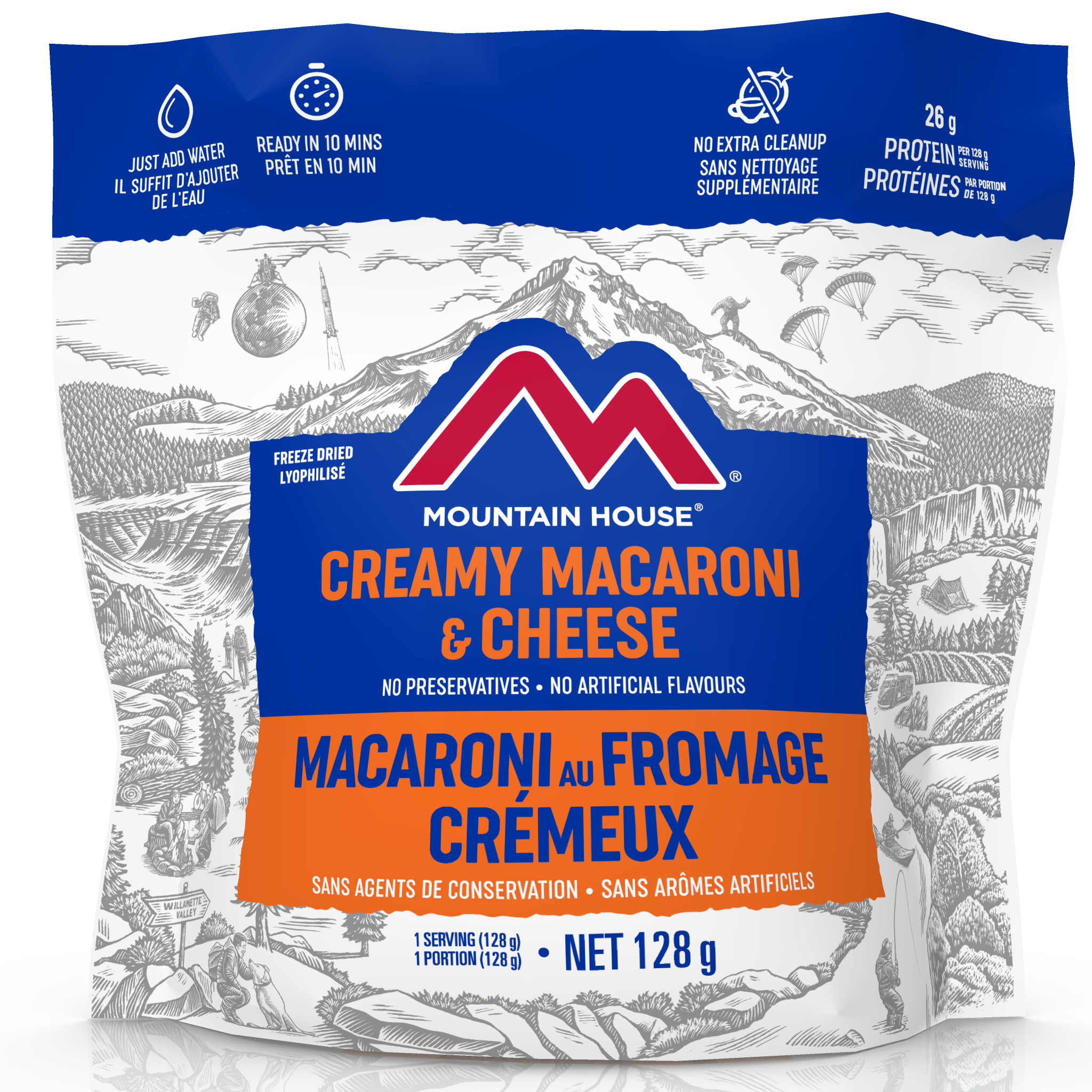 Mountain House Mac and Cheese Pouch - One Serving (EARLY EXPIRATION 2051-2053)