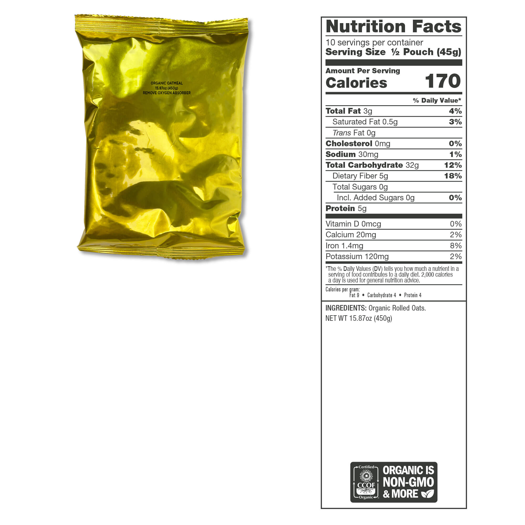 90 Servings Organic Bucket