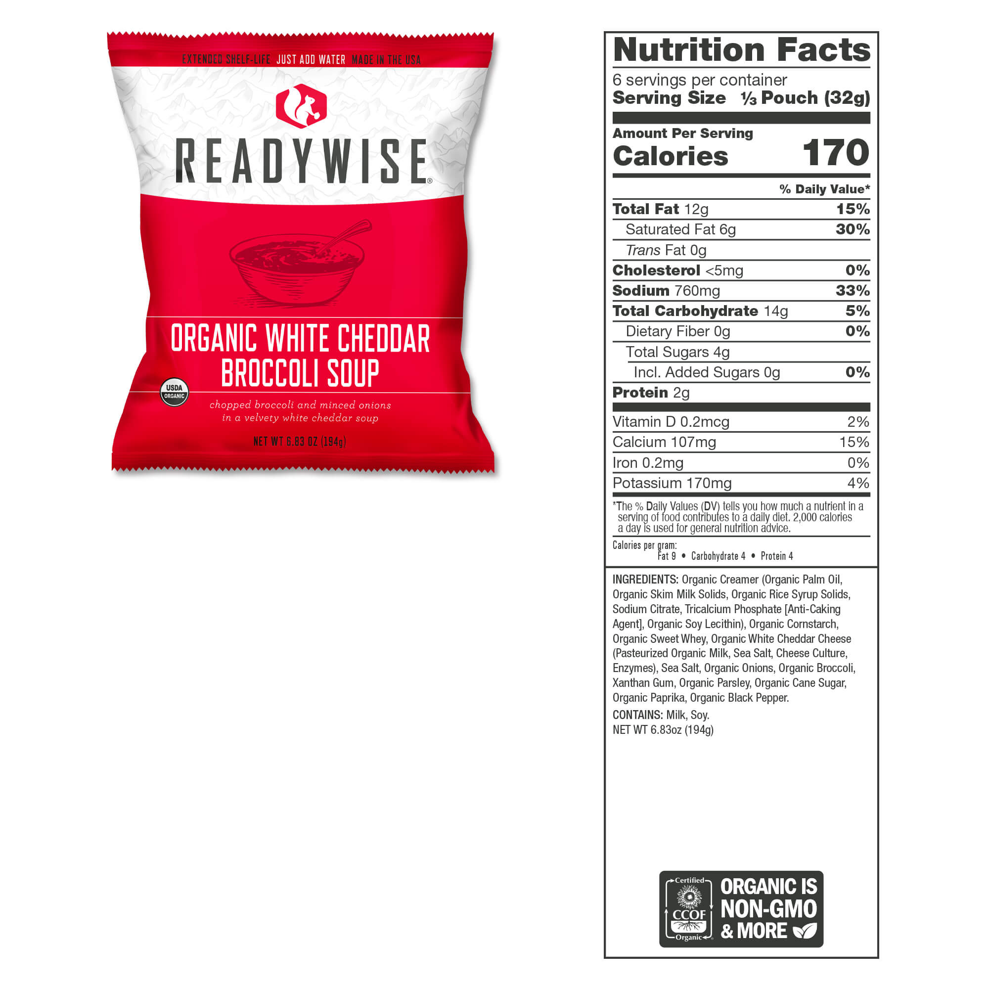 90 Servings Organic Bucket