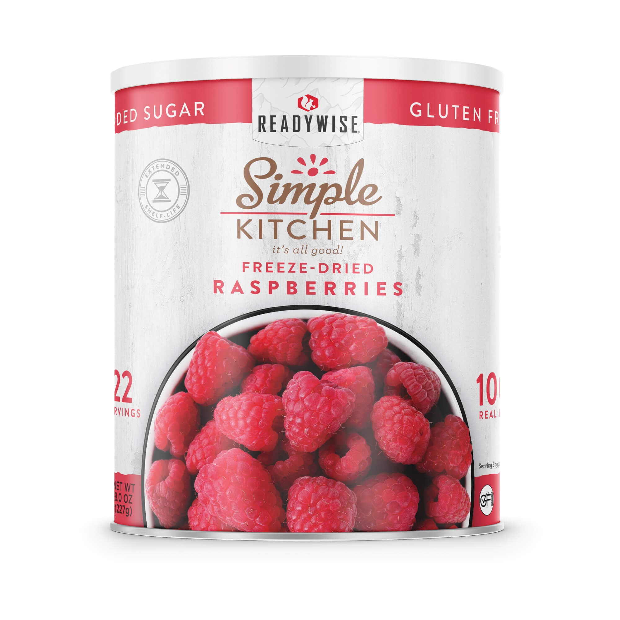 Freeze-Dried Raspberries - 22 Servings #10 Can