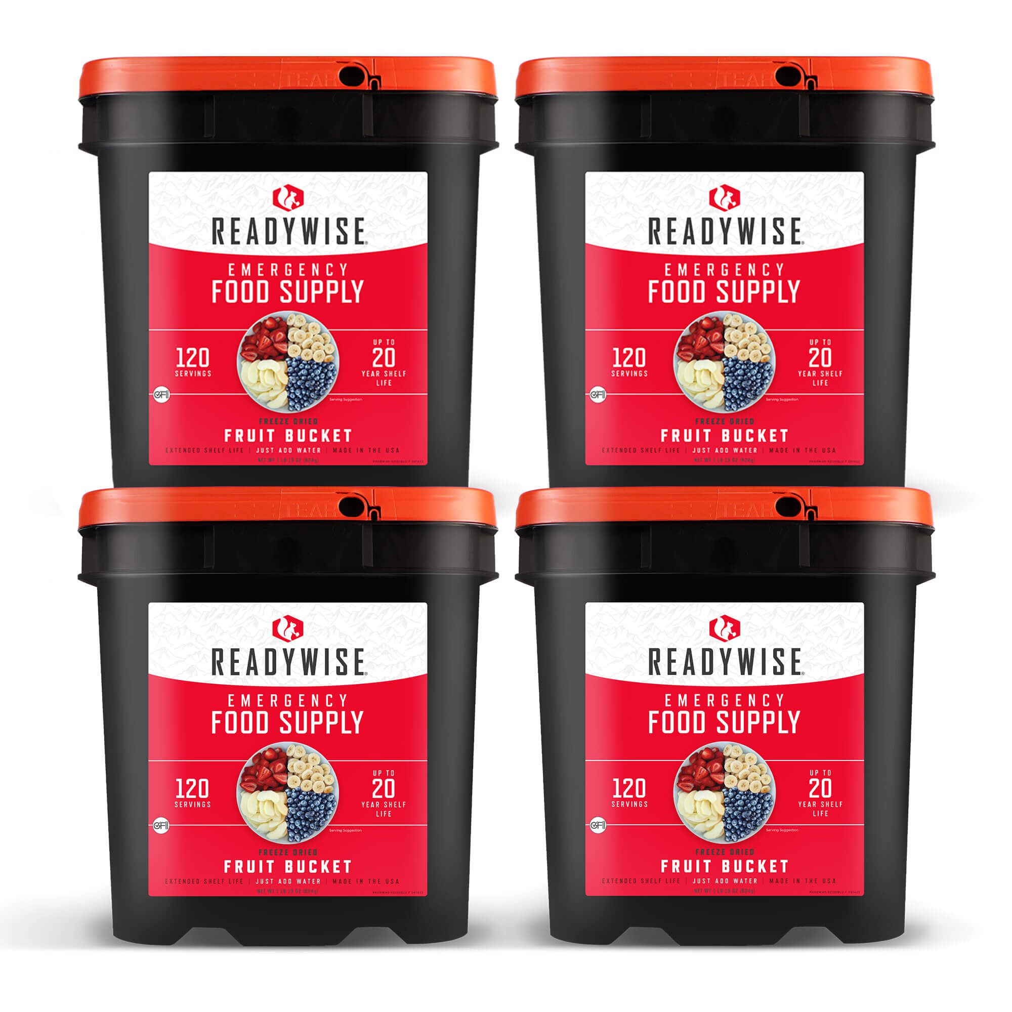 480 Servings Freeze Dried Fruit Bundle