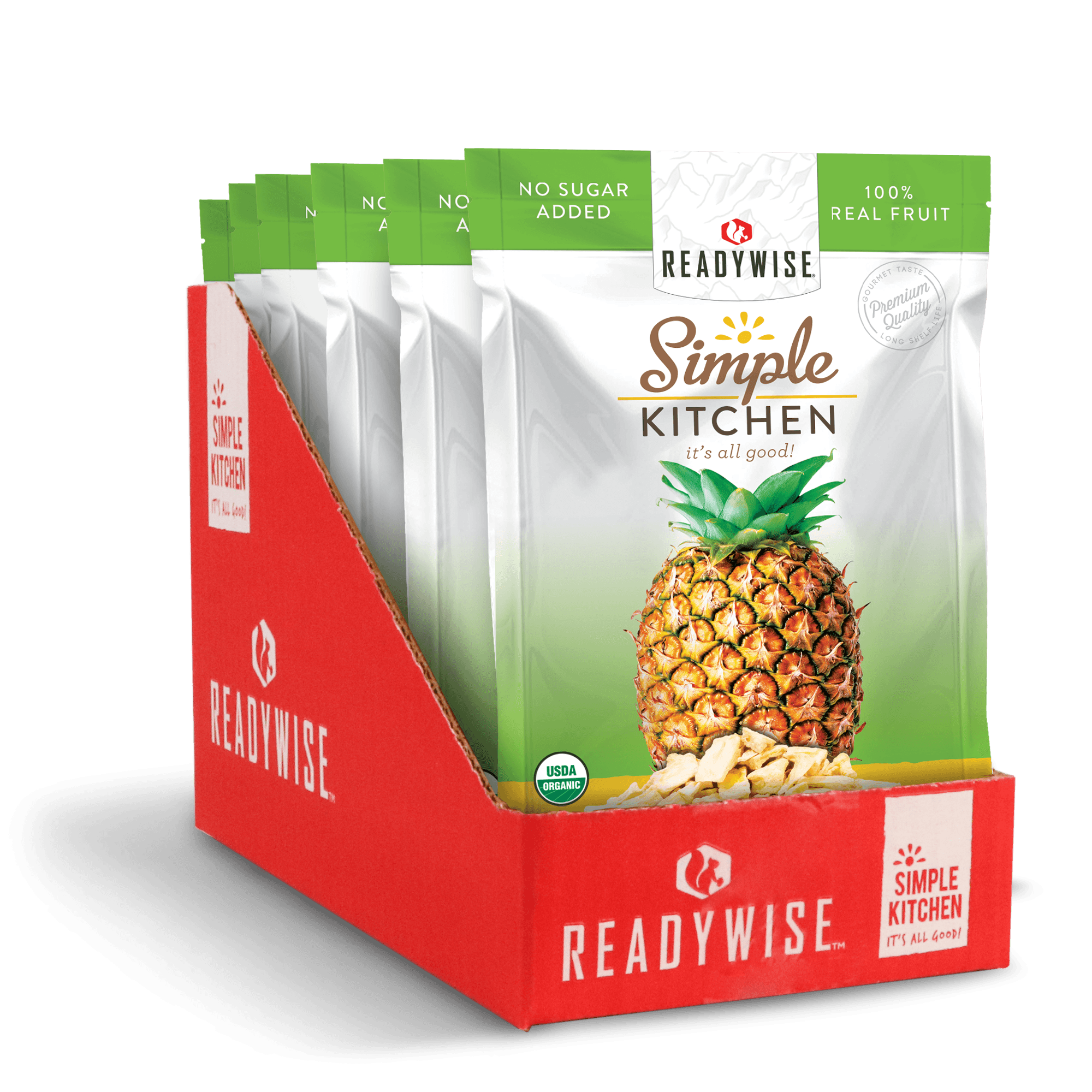 Simple Kitchen Organic Freeze Dried Pineapples - 6 Pack