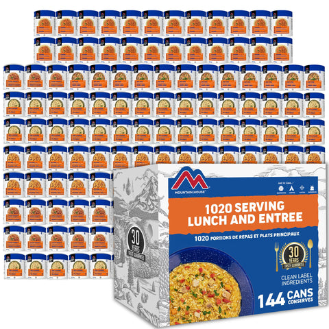 1020 Serving Lunch and Entree Package - 144 cans (Mountain House®)