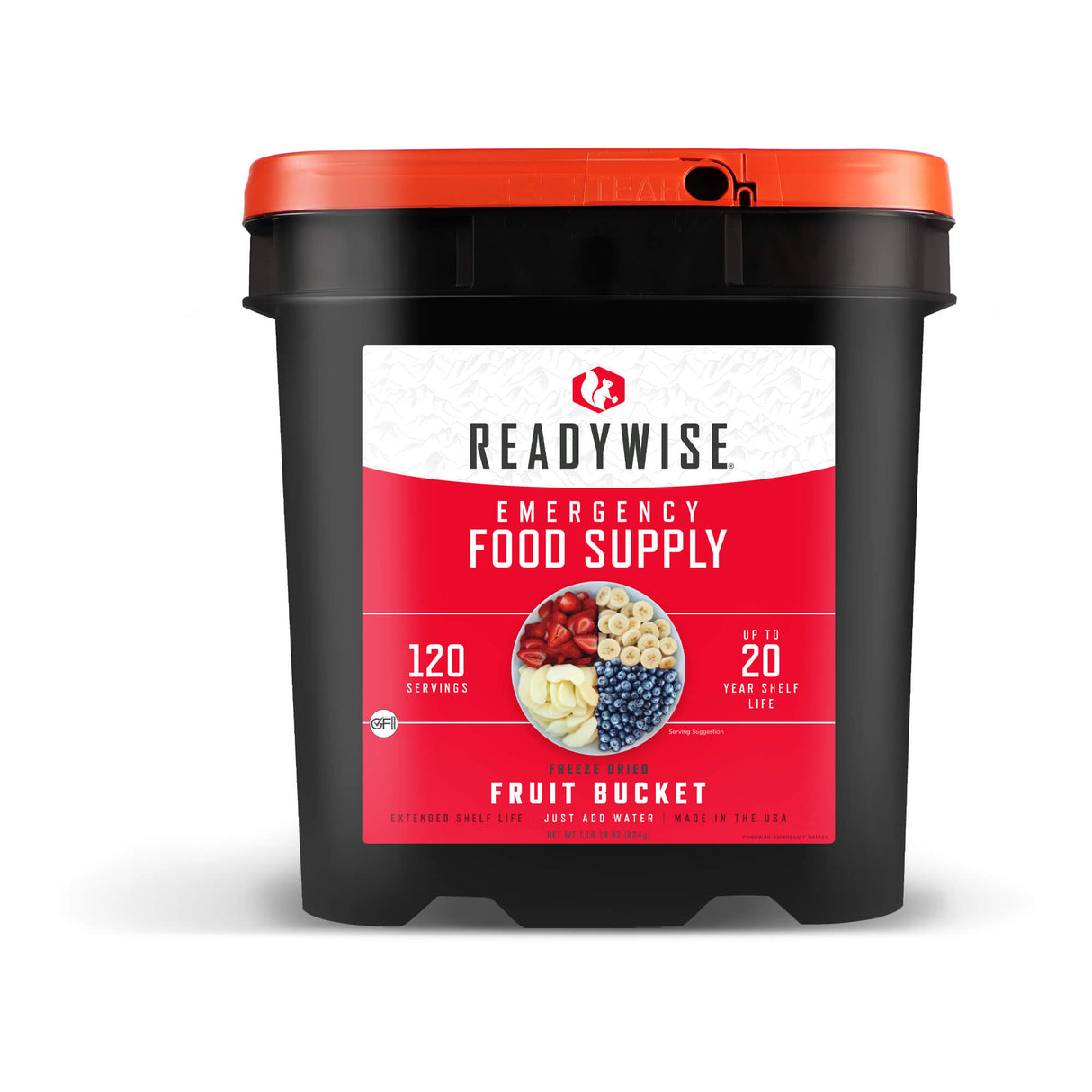120 Servings Freeze Dried Fruit Bucket
