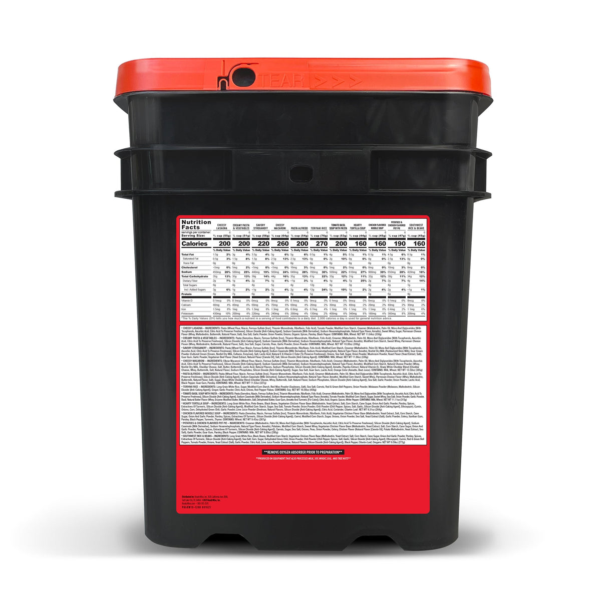 1440 Servings Package of Long Term Emergency Food Supply