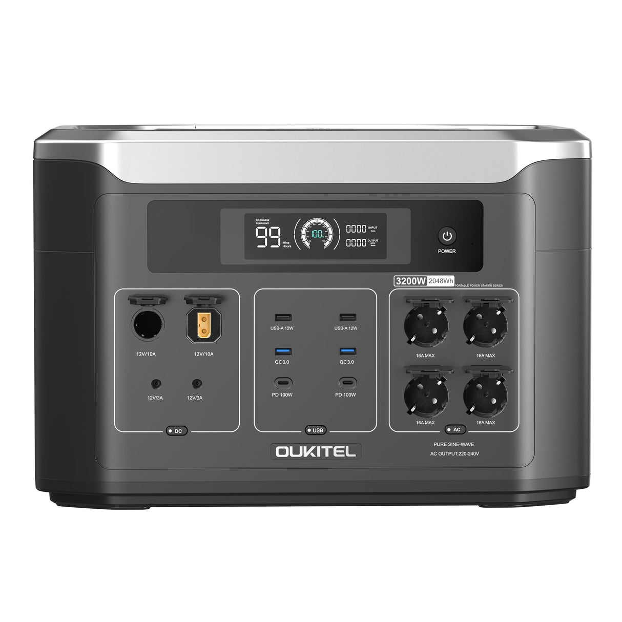 Supply America BP3001E Portable Power Station 3200W | 2048Wh