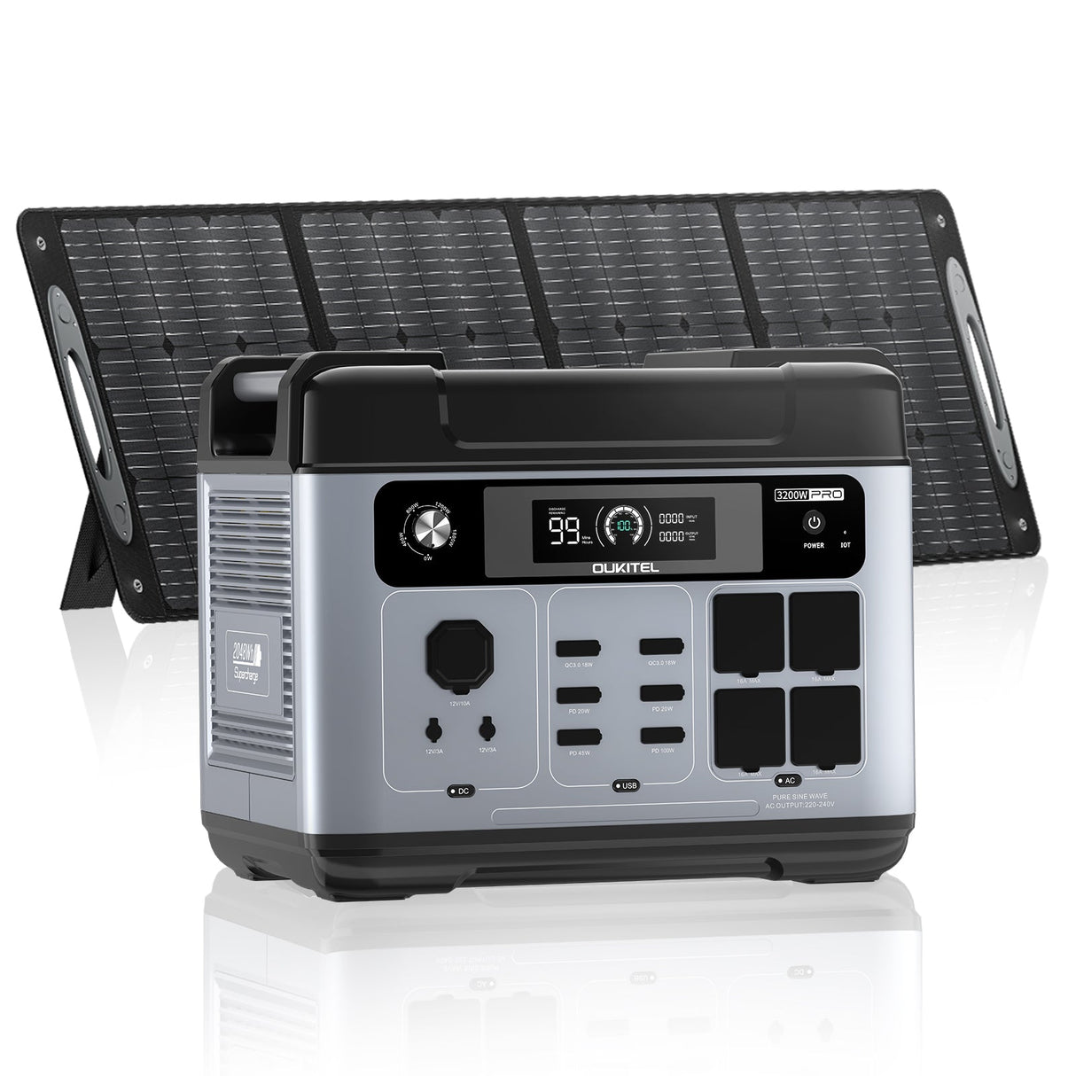 Supply America P2001 Pro Portable Power Station 3200W | 2048Wh