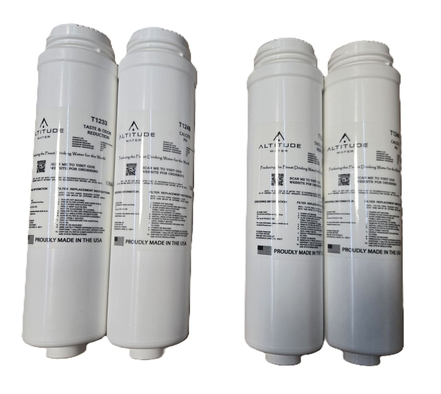 C8 1 year Water Filter Package 4 pack [2 Sets]