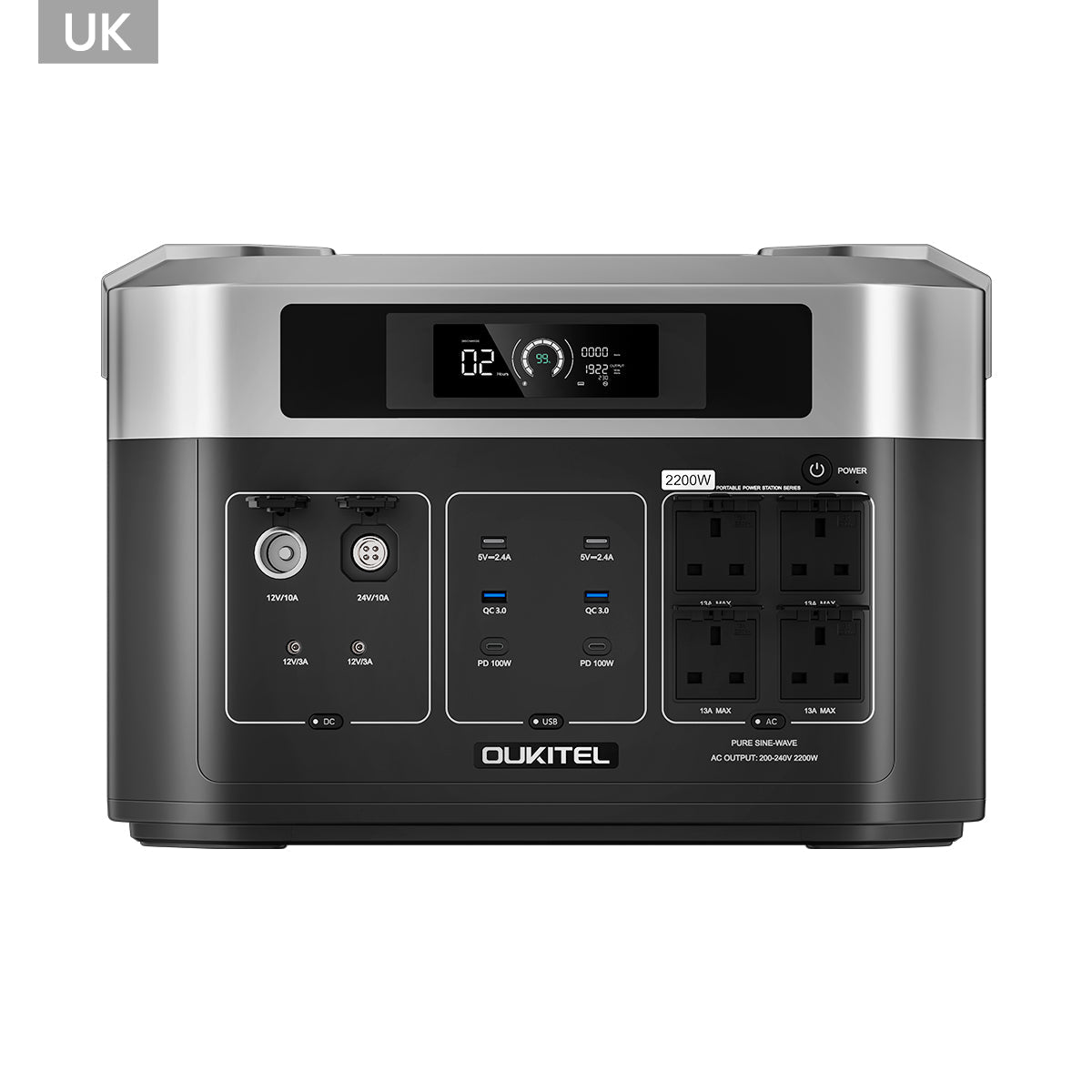 Supply America BP2000-UK Portable Power Station 2200W