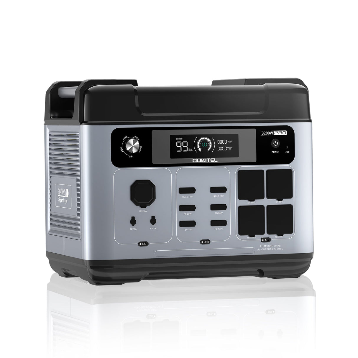 Supply America P2001 Pro Portable Power Station 3200W | 2048Wh