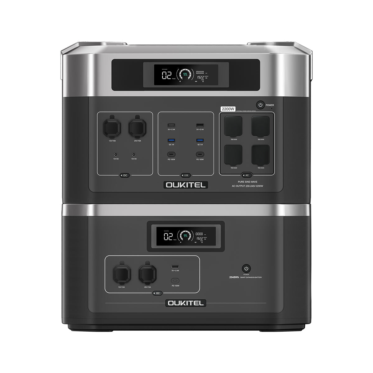 OUKITEL BP2000 Powerstation + BP2000 Expansion Battery