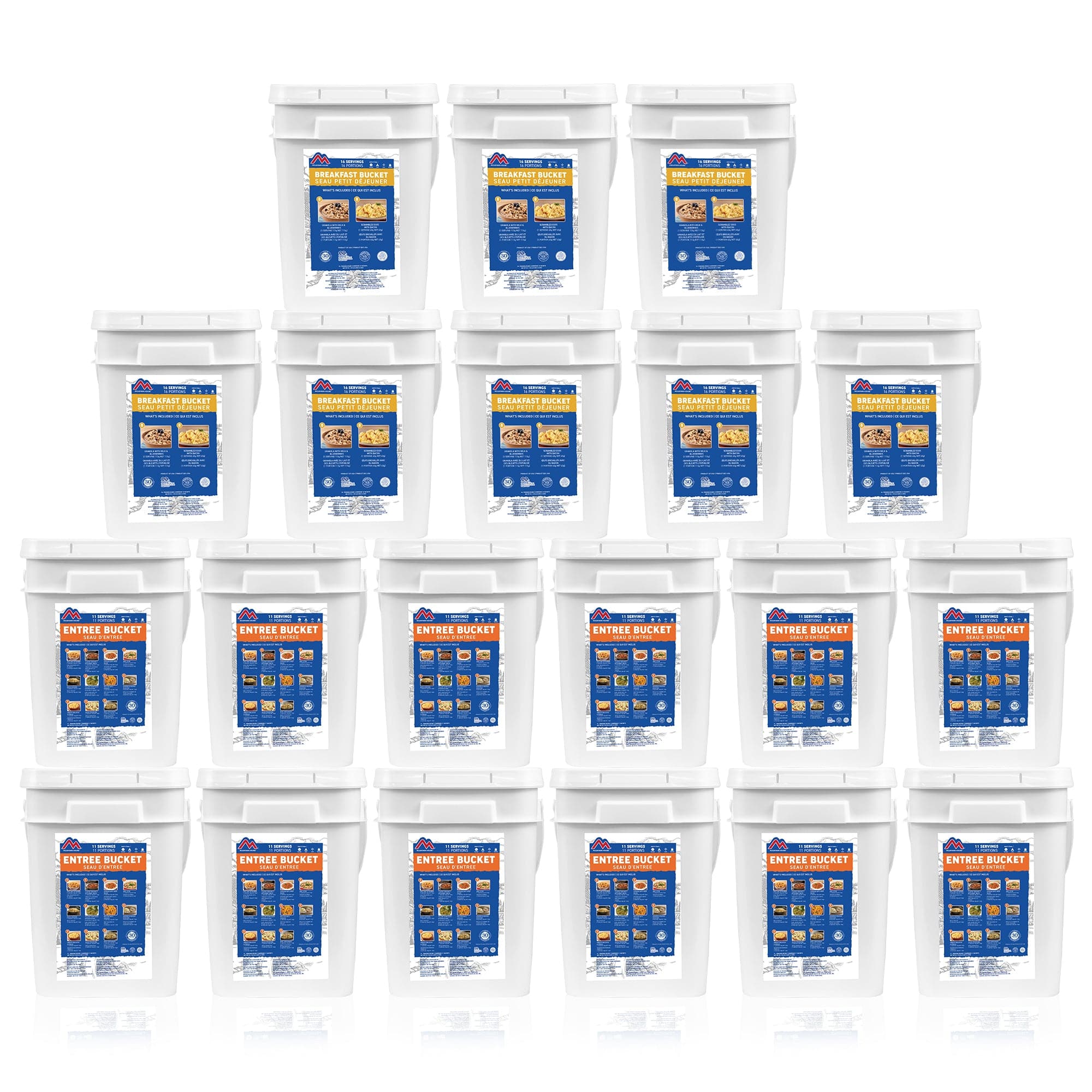3 Month Breakfast and Entree Assortment Meal Bucket (Mountain House®)