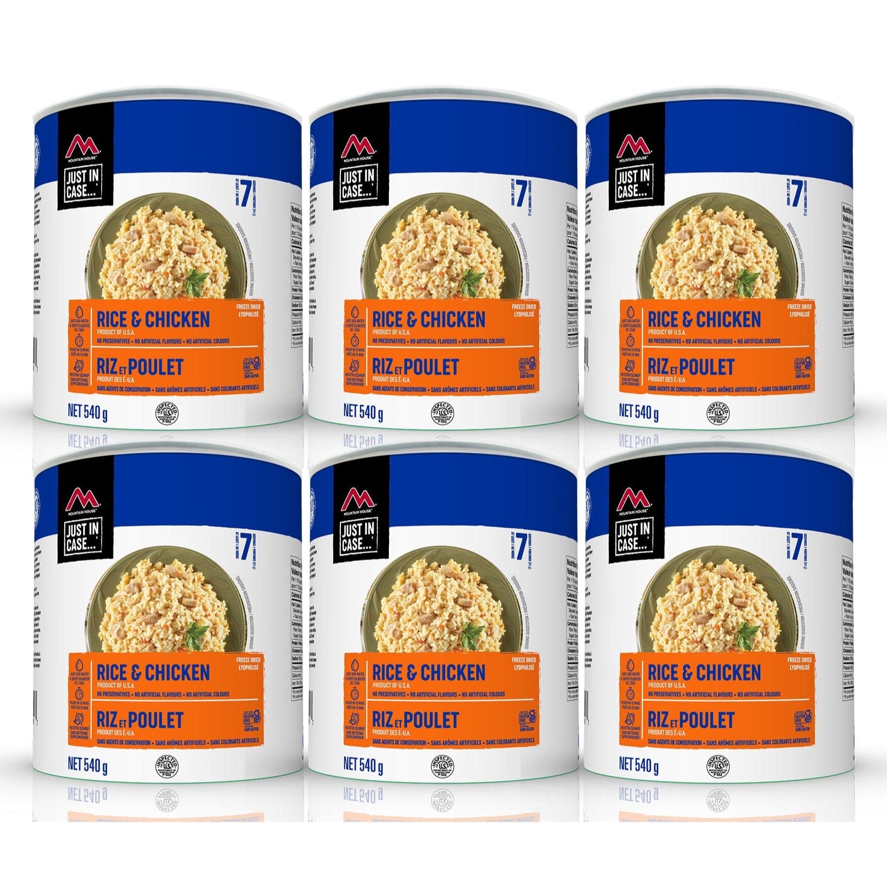 Rice and Chicken (Gluten Free) #10 Can Package - 6 cans (Mountain House®)