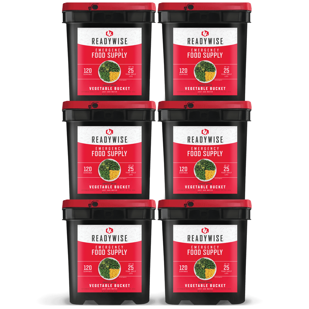 720 Servings Freeze Dried Vegetable Bundle