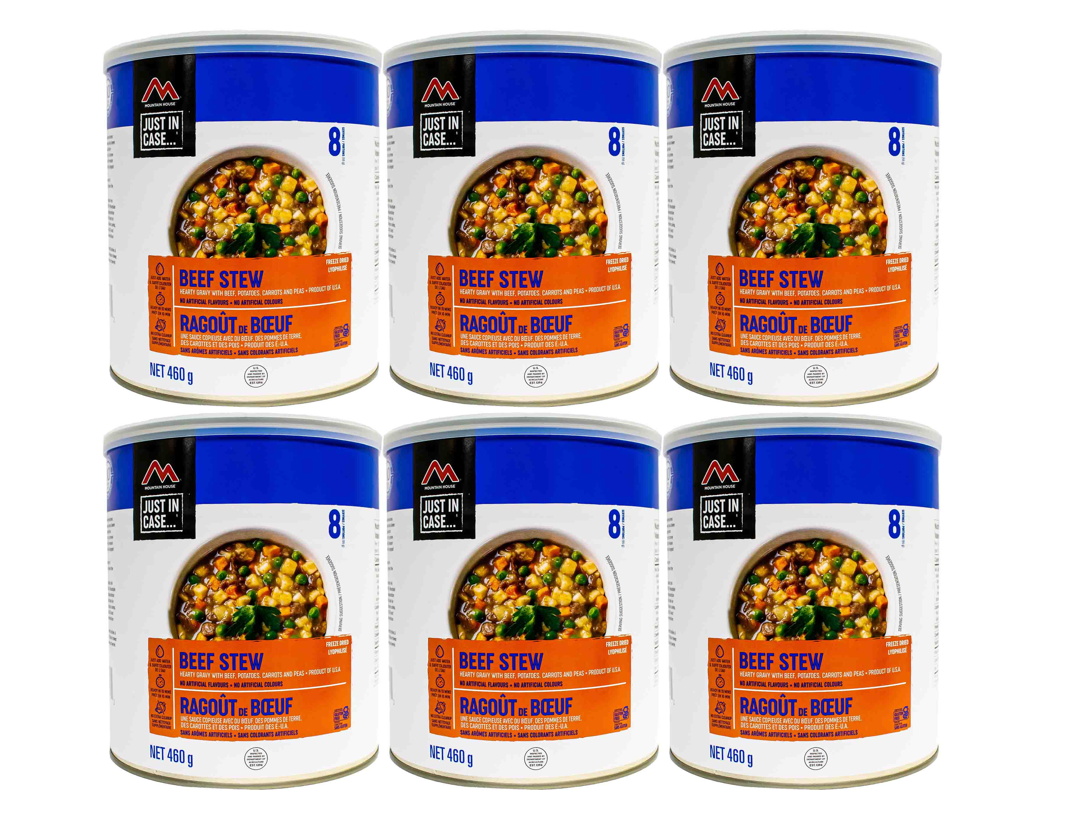 Beef Stew #10 Can Package - 6 cans (Mountain House®)