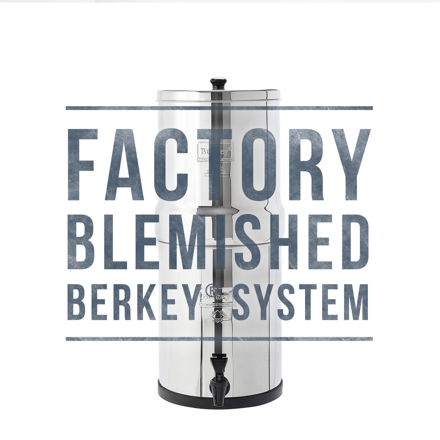 Empty Royal Berkey®System - 3.25 Gallon WITHOUT Black Elements (NO FILTERS INCLUDED)