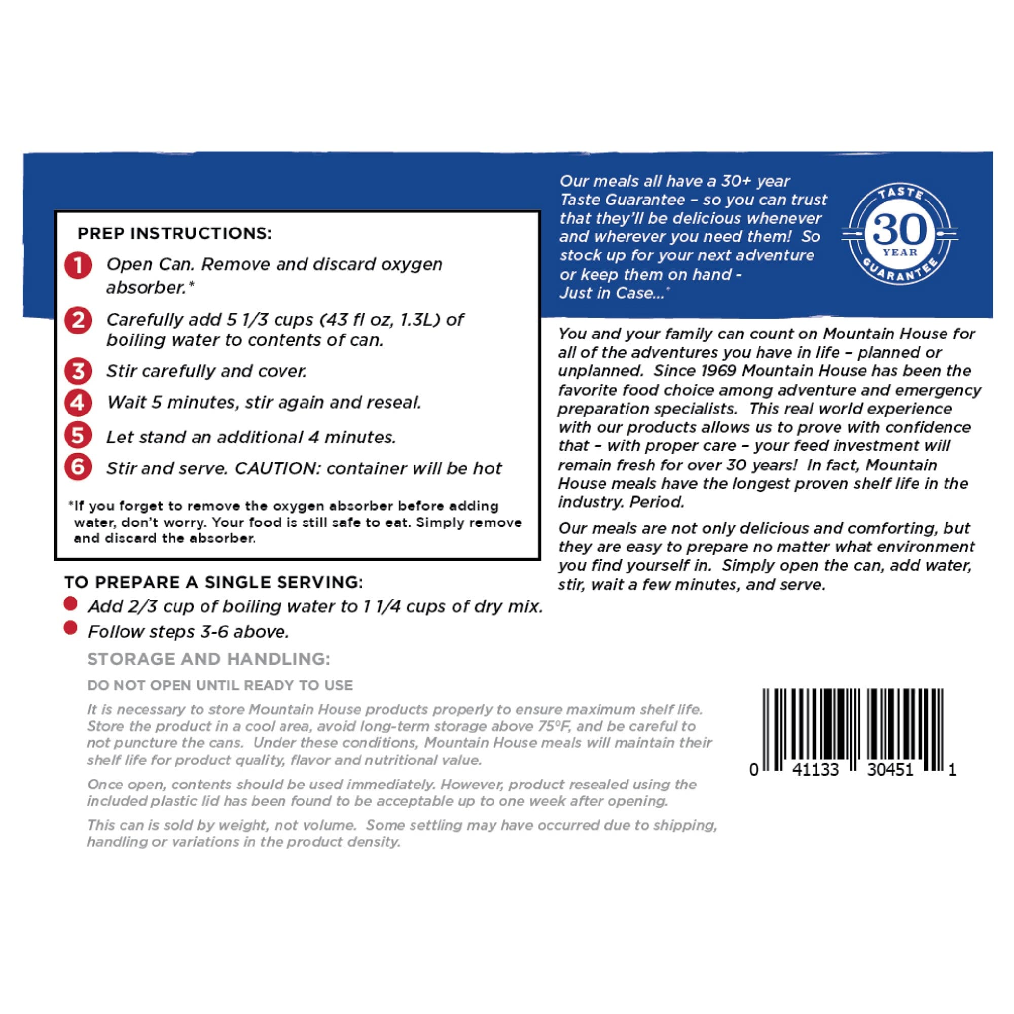 Breakfast Skillet (Gluten Free) #10 Can Package - 6 cans (Mountain House®)