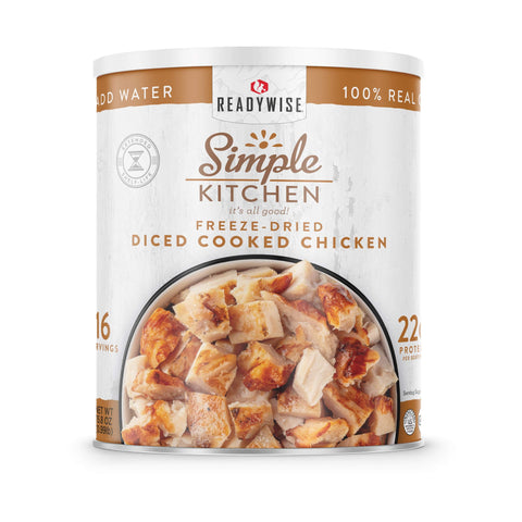 Freeze-Dried Diced Chicken - 16 Serving #10 Can