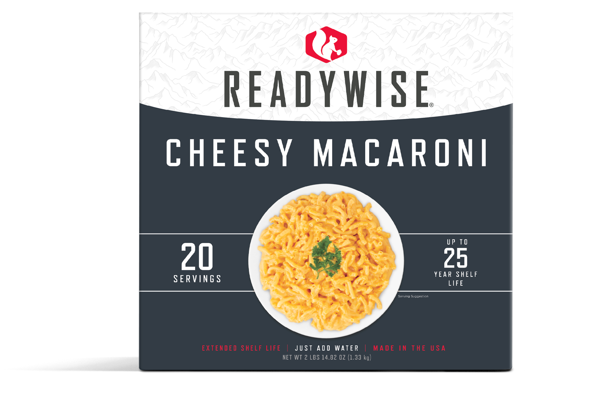 Emergency Food Favorite - Cheesy Macaroni (5 x 4 Serving Pouches)