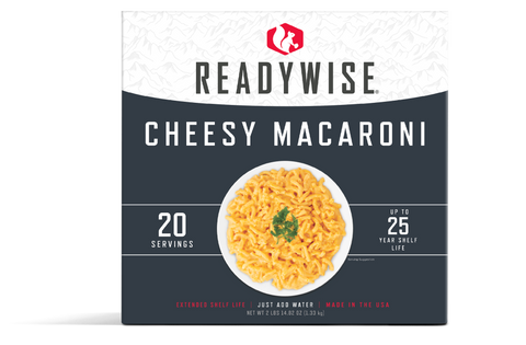 Emergency Food Favorite - Cheesy Macaroni (5 x 4 Serving Pouches)