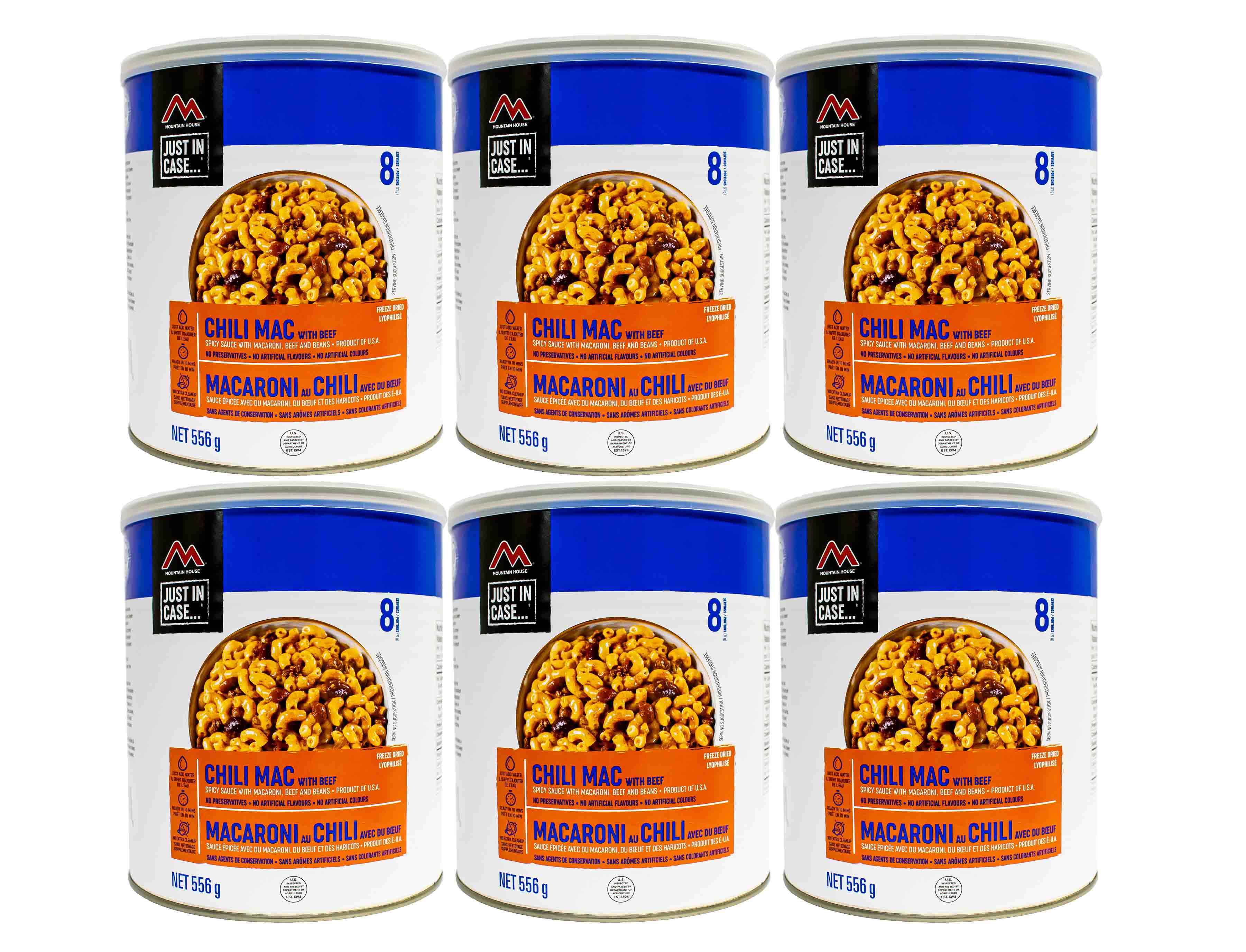 Chili Mac with Beef #10 Can Package - 6 cans (Mountain House®)