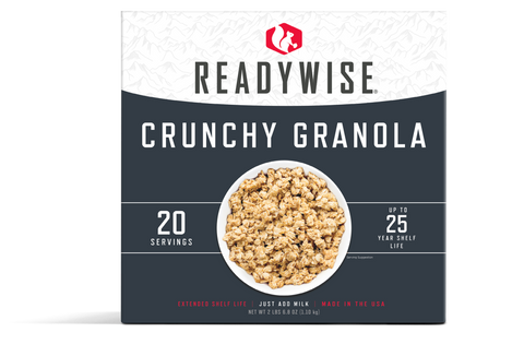 Emergency Food Favorite - Crunchy Granola (5 x 4 Serving Pouches)