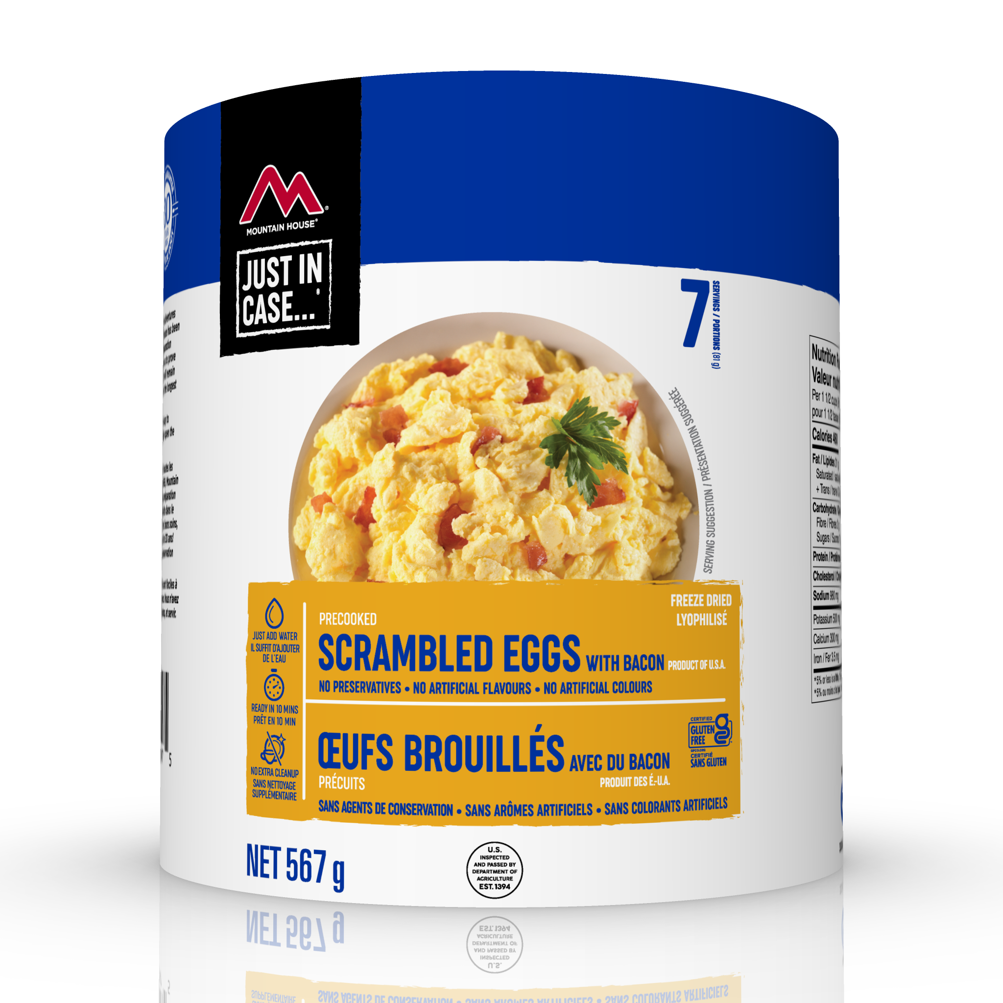 Mountain House Scrambled Eggs with Bacon #10 Can [EARLY EXPIRY]