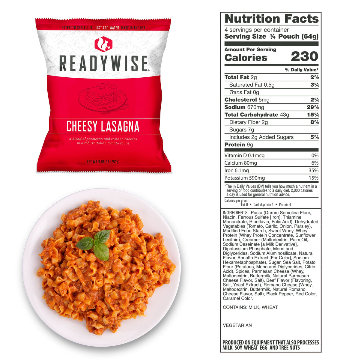1080 Servings Package of Long Term Emergency Food Supply