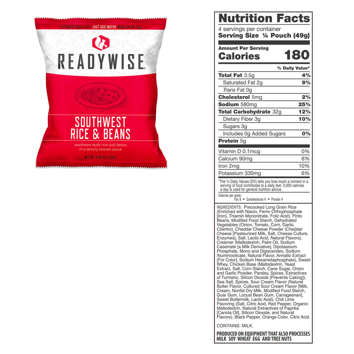 1080 Servings Package of Long Term Emergency Food Supply