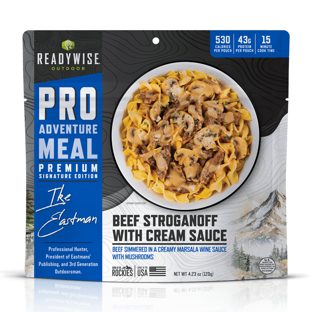 Beef Stroganoff with Cream Sauce - Signature Edition Pro Adventure Meal with Ike Eastman