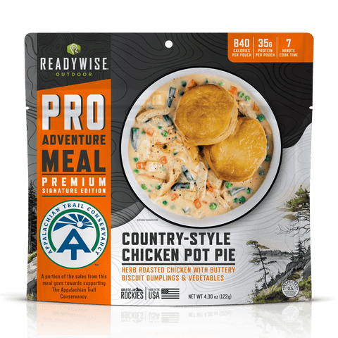 Country Style Chicken Pot Pie - Signature Edition Pro Adventure Meal with Appalachian Trail Conservancy