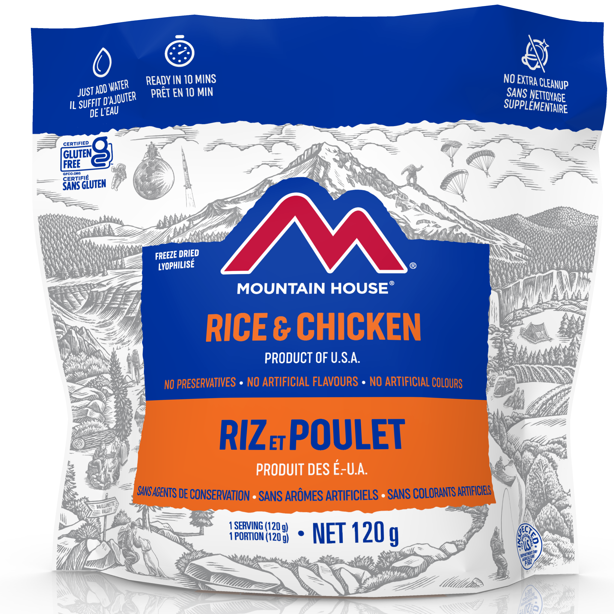 Mountain House Rice and Chicken Pouch - One Serving