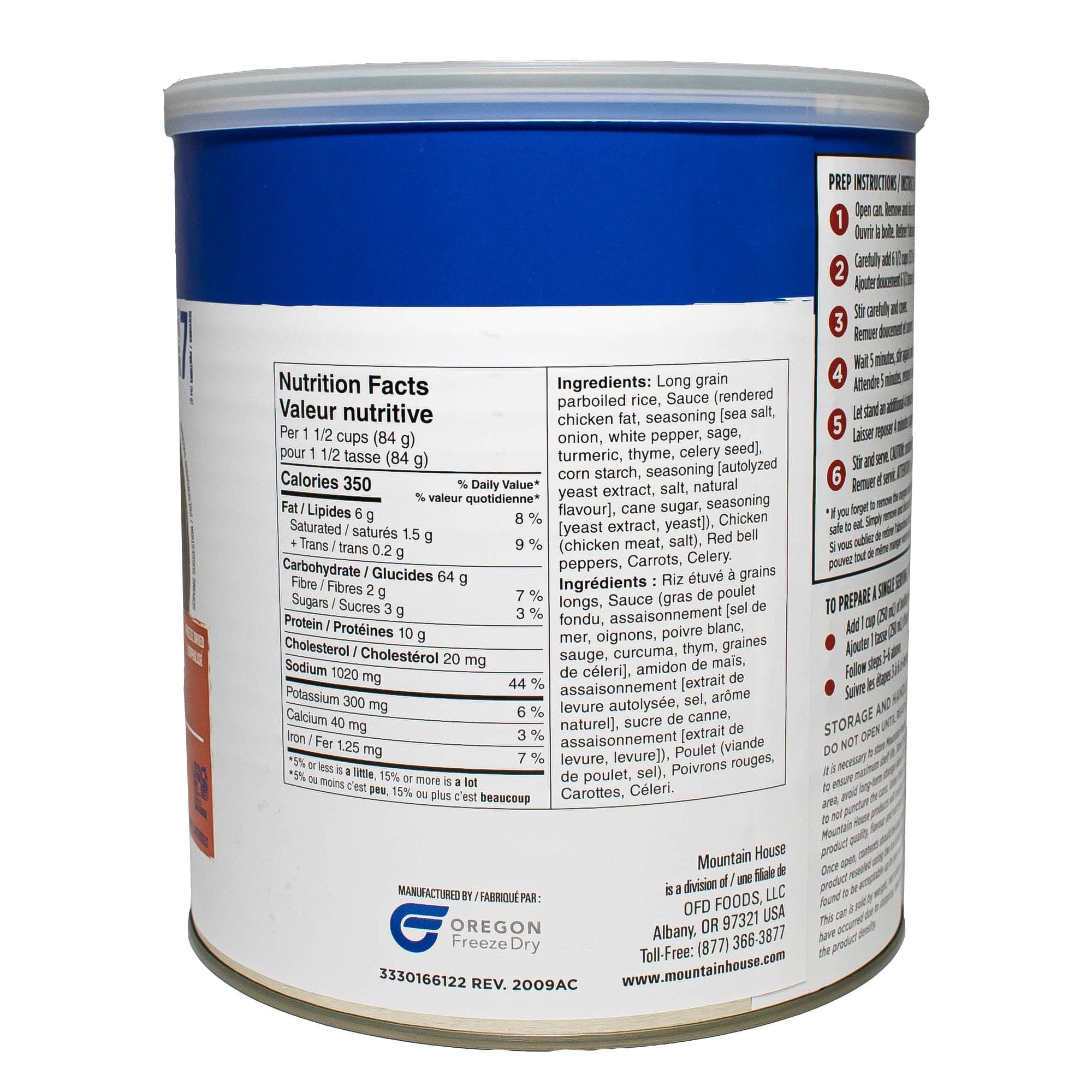 Mountain House Rice and Chicken (Gluten Free) #10 Can [EARLY EXPIRY]