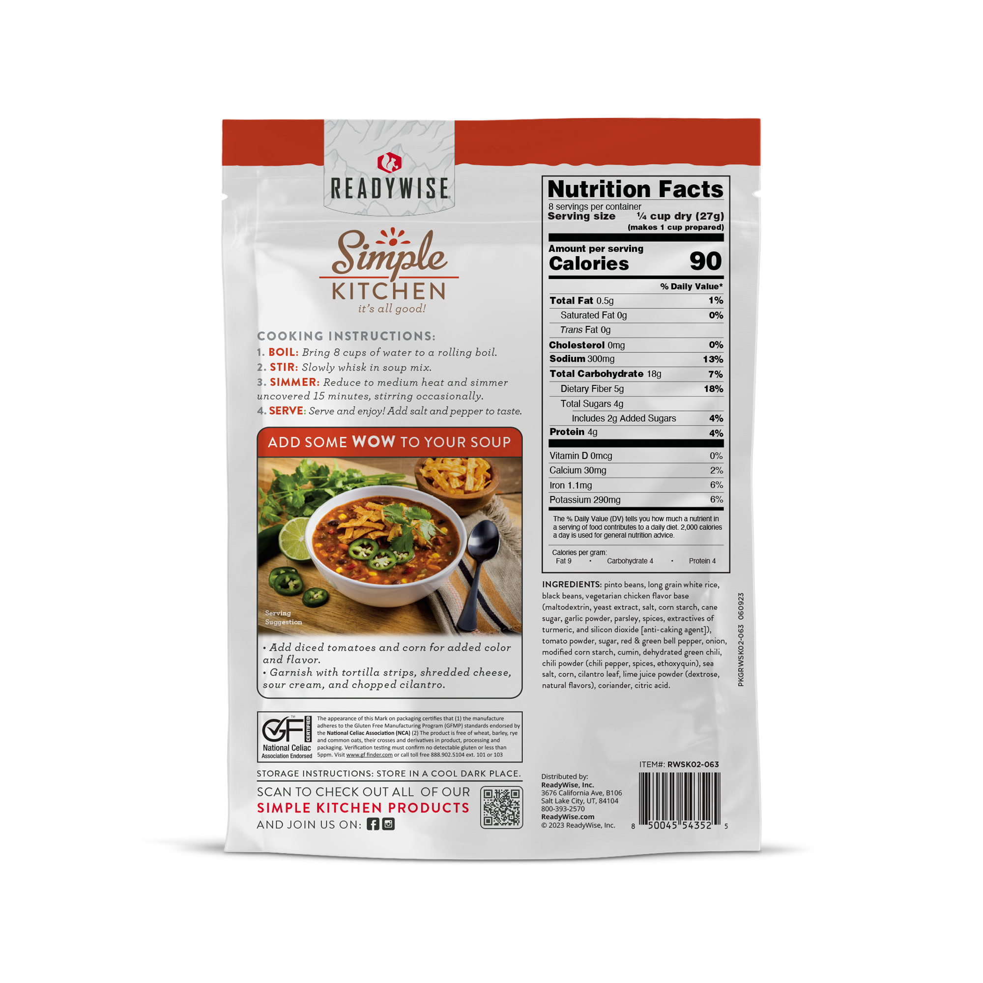 Simple Kitchen Soup Sampler Variety Pack (8 count, 8-Servings per Pouch)