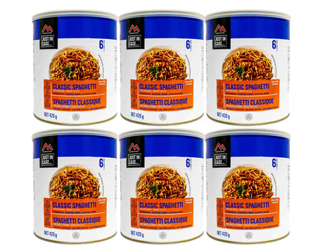 Spaghetti with Meat Sauce #10 Can Package - 6 cans (Mountain House®)