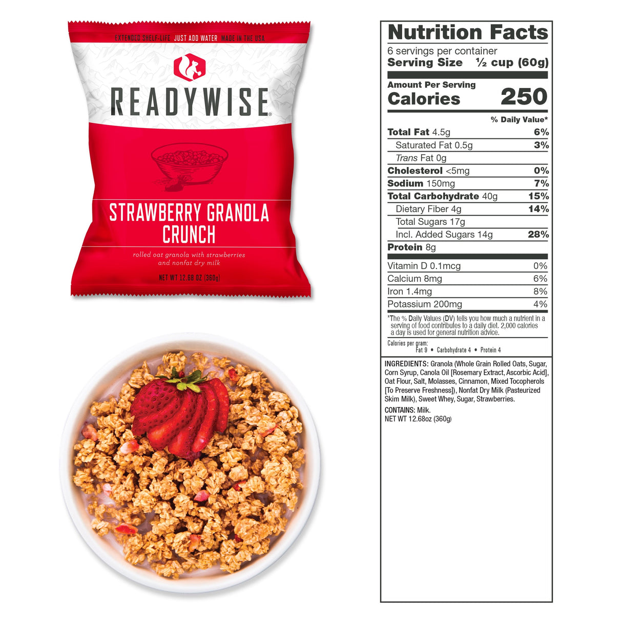 120 Servings Breakfast Bucket