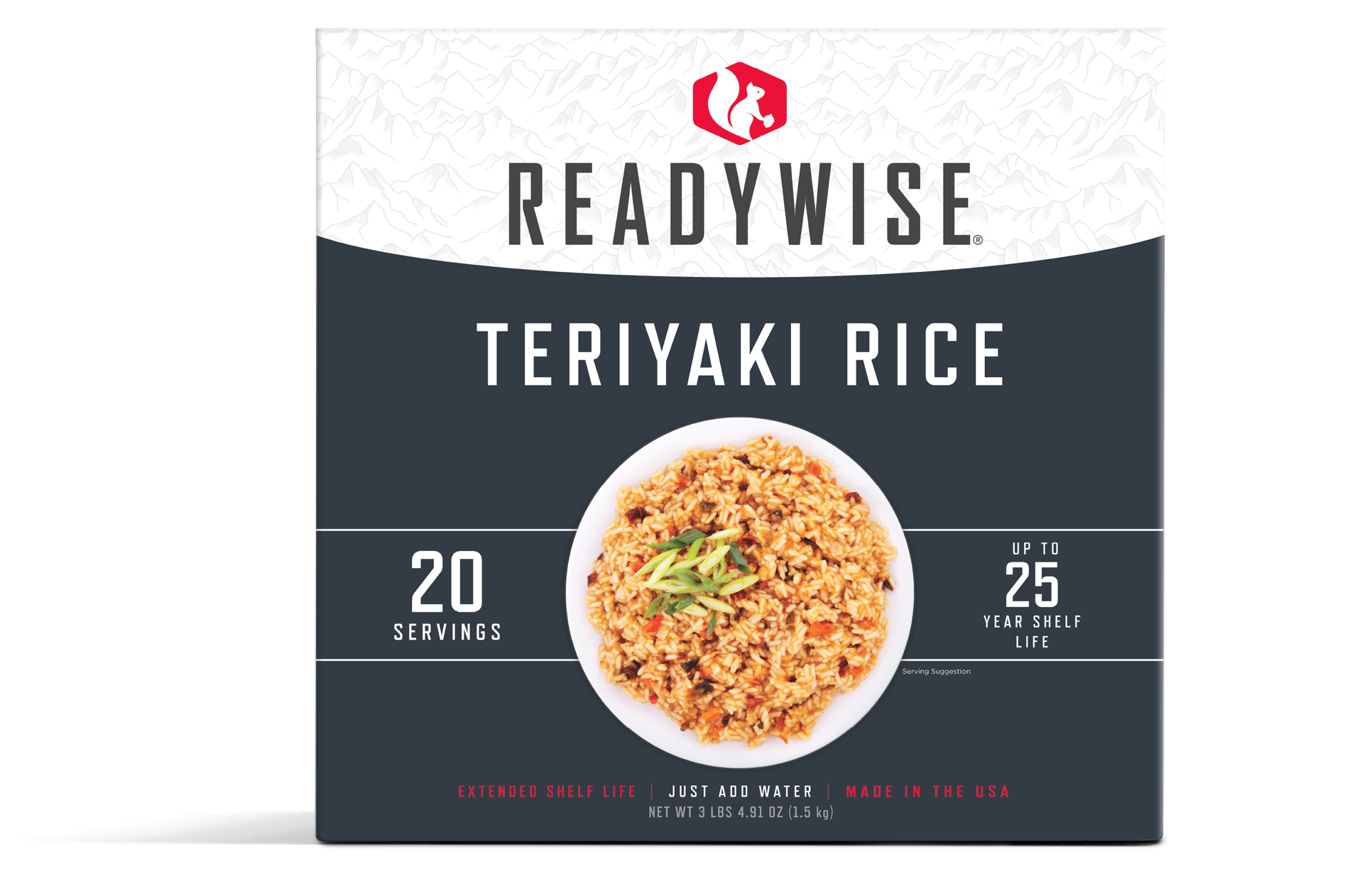 Emergency Food Favorite - Teriyaki Rice (5 x 4 Serving Pouches)