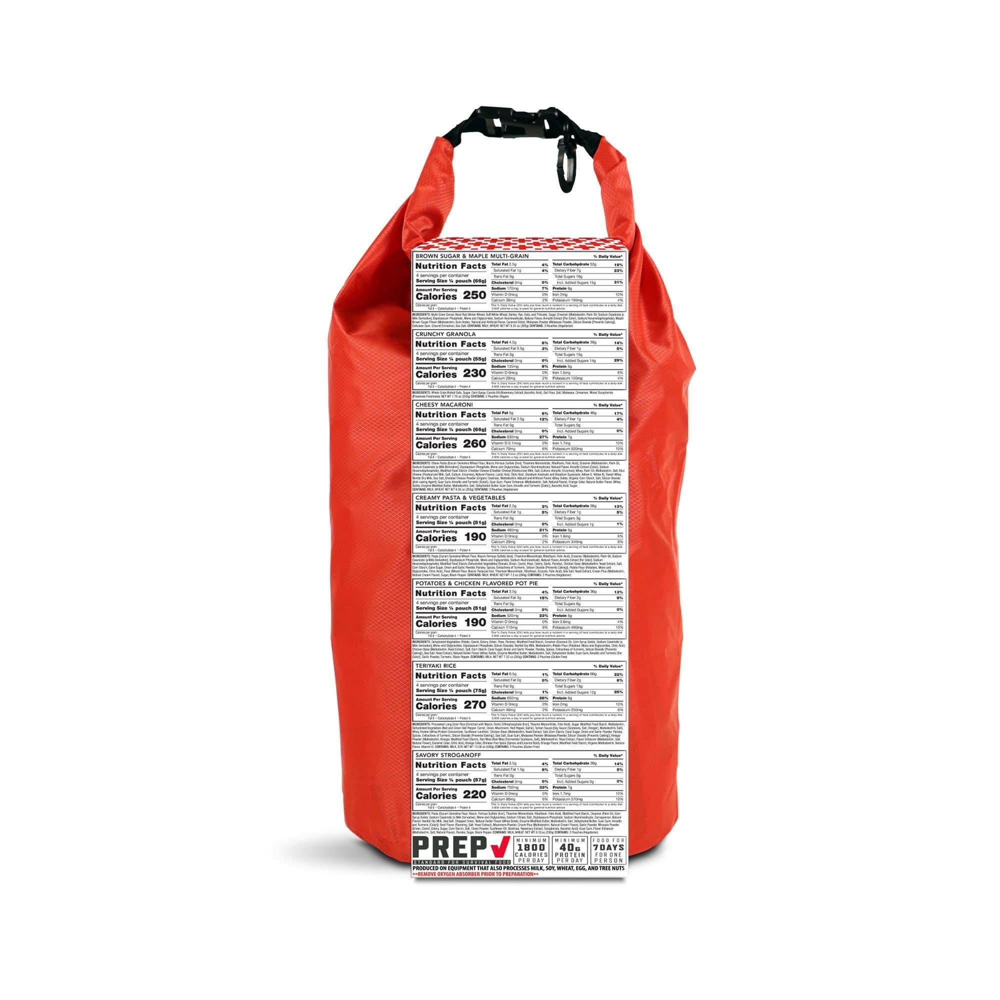 American Red Cross 7-Day Emergency Food Dry Bag